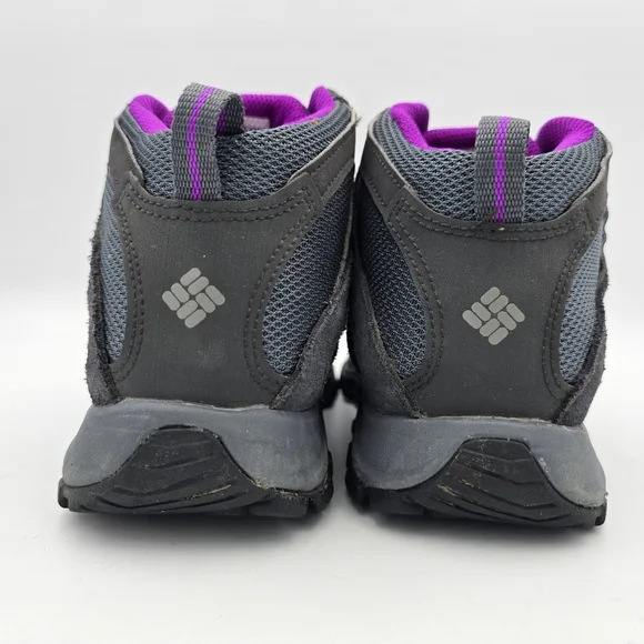 Columbia Crestwood Mid Waterproof Hiking Shoes, Graphite, Bright Plum, Women's 6 - Picture 8 of 16